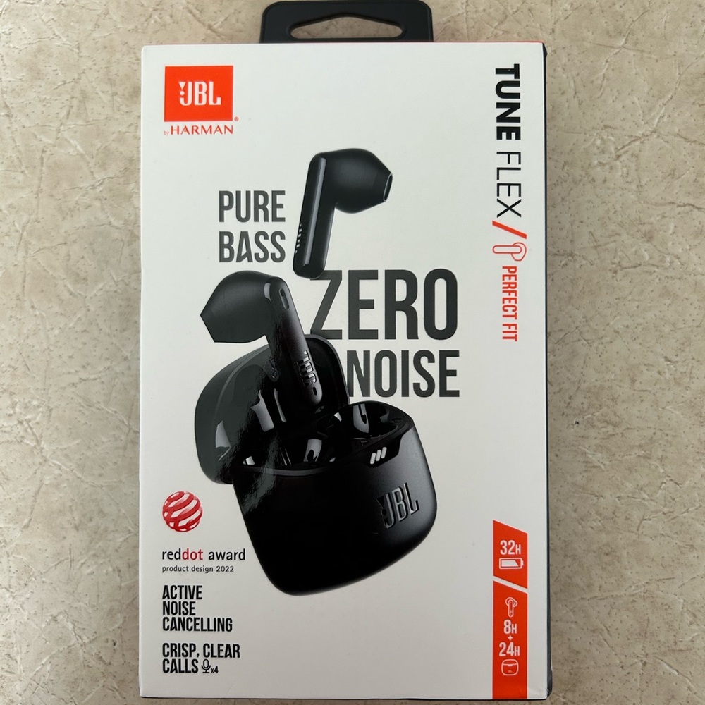 JBL Tune Flex Wireless Earbuds - Black